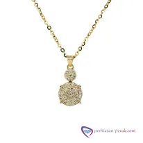 Kalung Variasi Janes Silver Necklace 925 Gold Series KG3