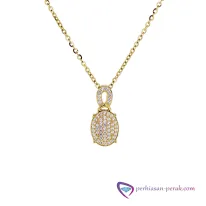 Kalung Variasi Richelle Silver Necklace 925 Gold Series KG8