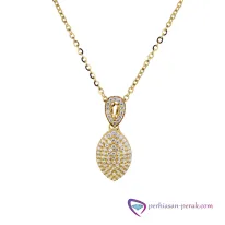 Kalung Variasi Annie Silver Necklace 925 Gold Series KG10