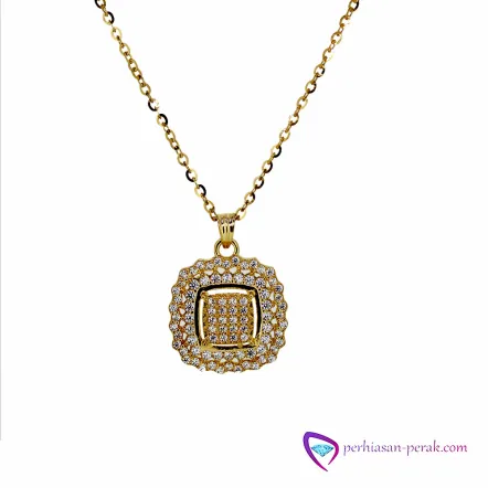 Kalung Variasi Jasmine Silver Necklace 925 Gold Series KG11 1 kalung_gold_11