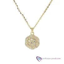 Kalung Variasi Bettys Silver Necklace 925 Gold Series KG14